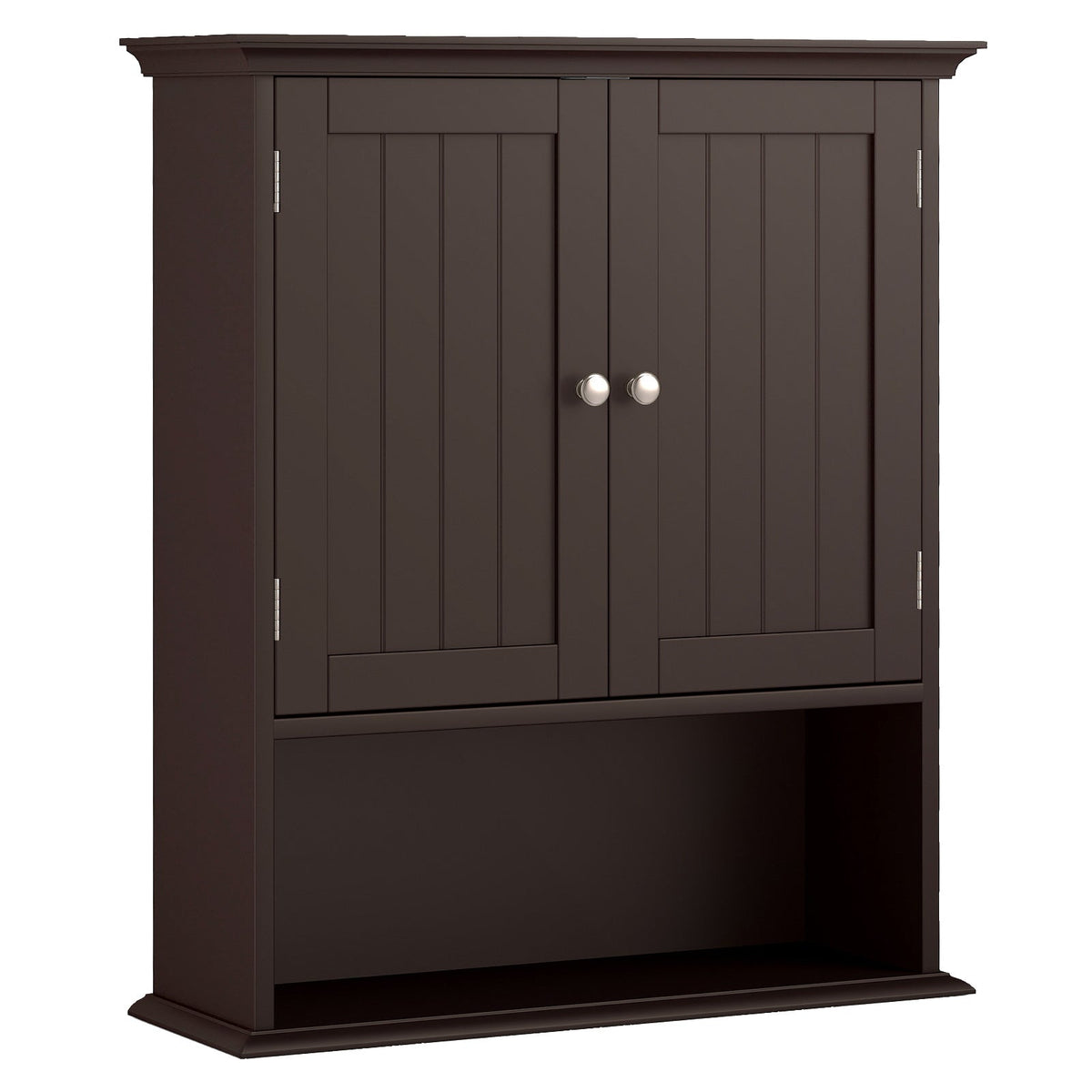 Wall Mount Bathroom Cabinet Storage Organizer with Doors and Shelves