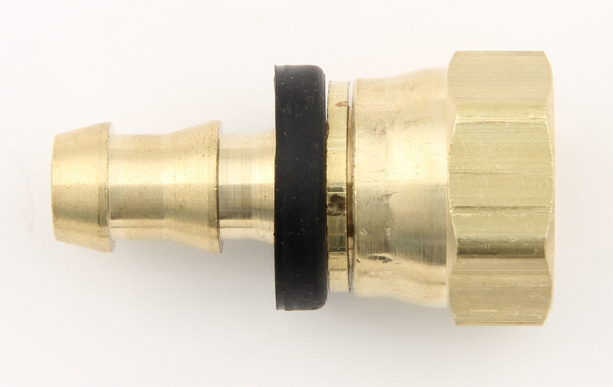 #8 to #10 Str Stl Push- On Hose End
