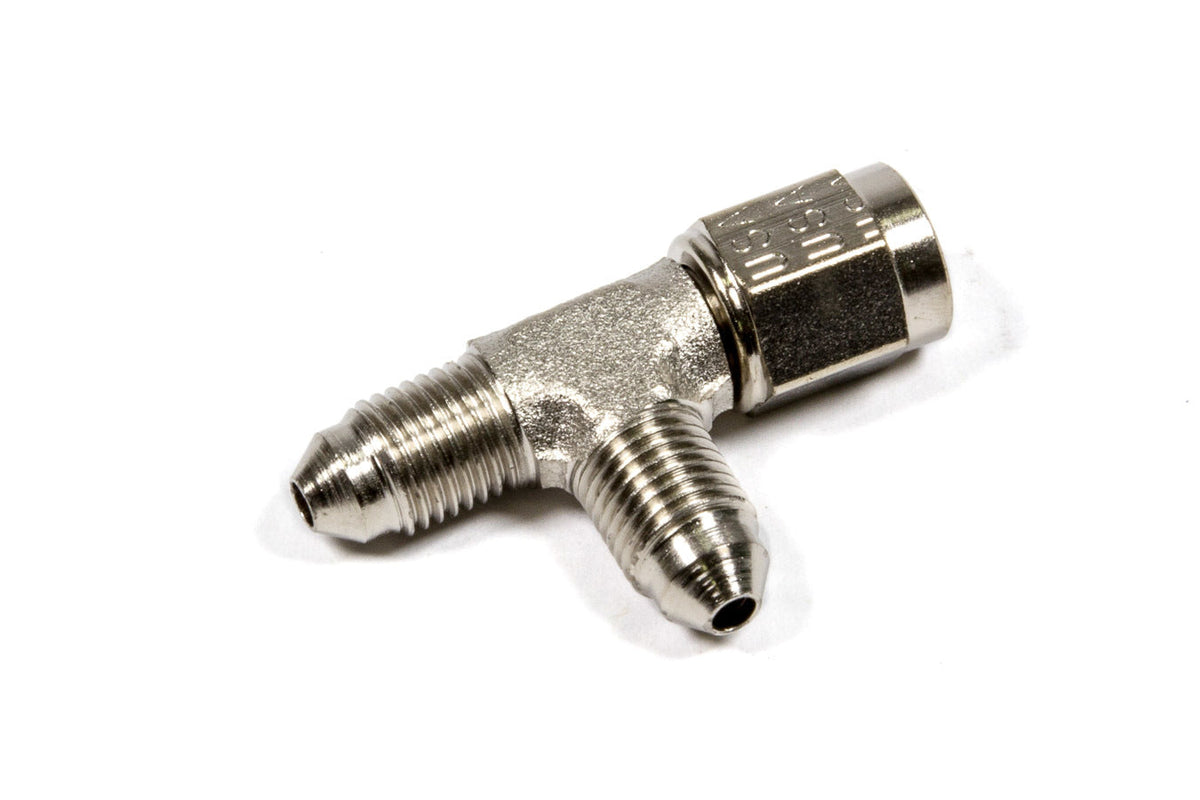 #3 Stl Male Flr Tee to Fem Swivel On Run Ftg - 900333