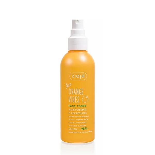 Ziaja Orange Vibes Facial Toner Spray - Natural, Vegan Hydrating Spray for Dry, Dehydrated Skin