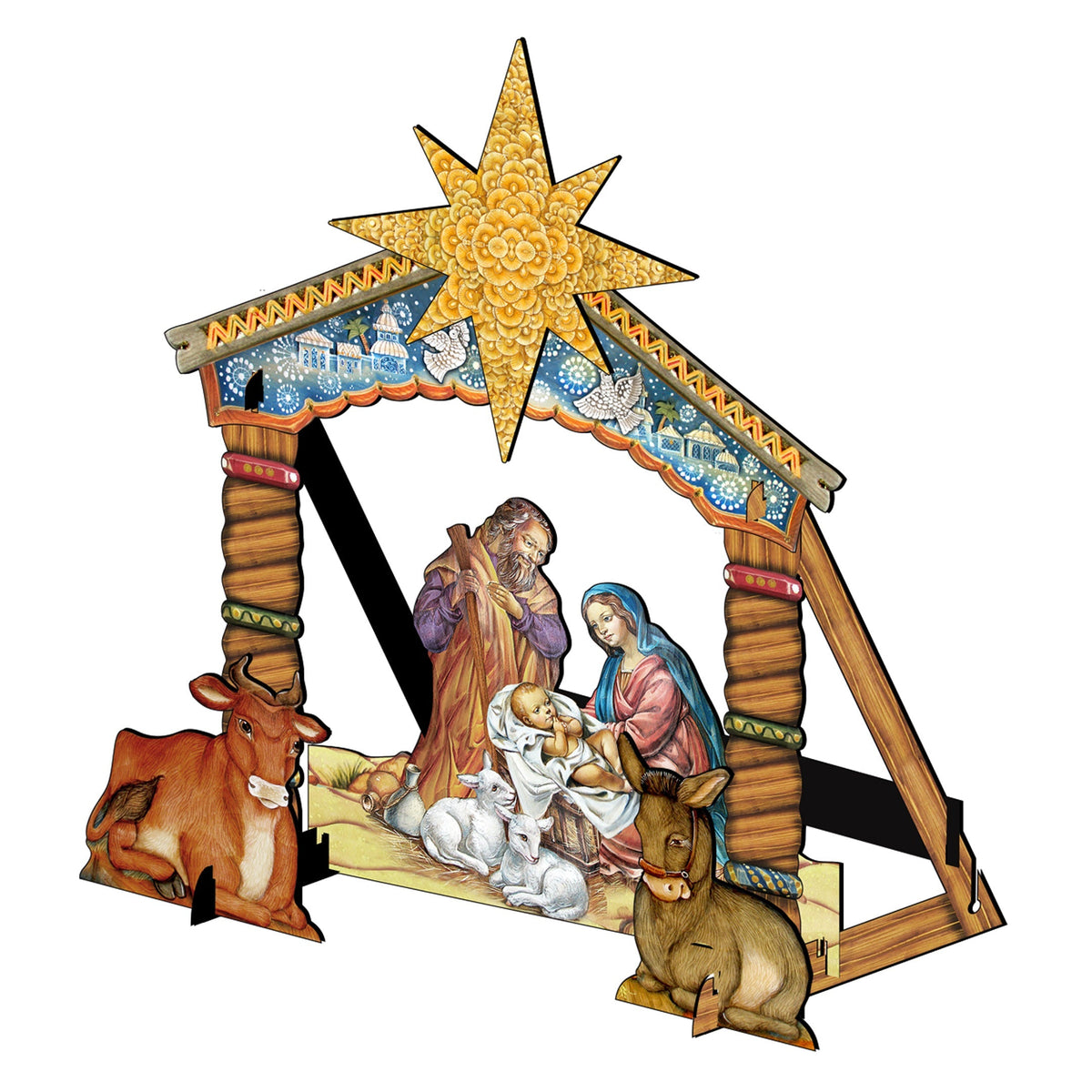 Holy Family Outdoor Nativity Set by G. DeBrekht - Nativity Holiday Decor - 8114030FS