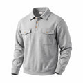 Mens Outdoor Casual Commuter Retro Long-Sleeve Sweatshirt