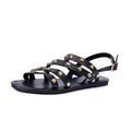 European And American-style Rivet-strapped Flat Sandals