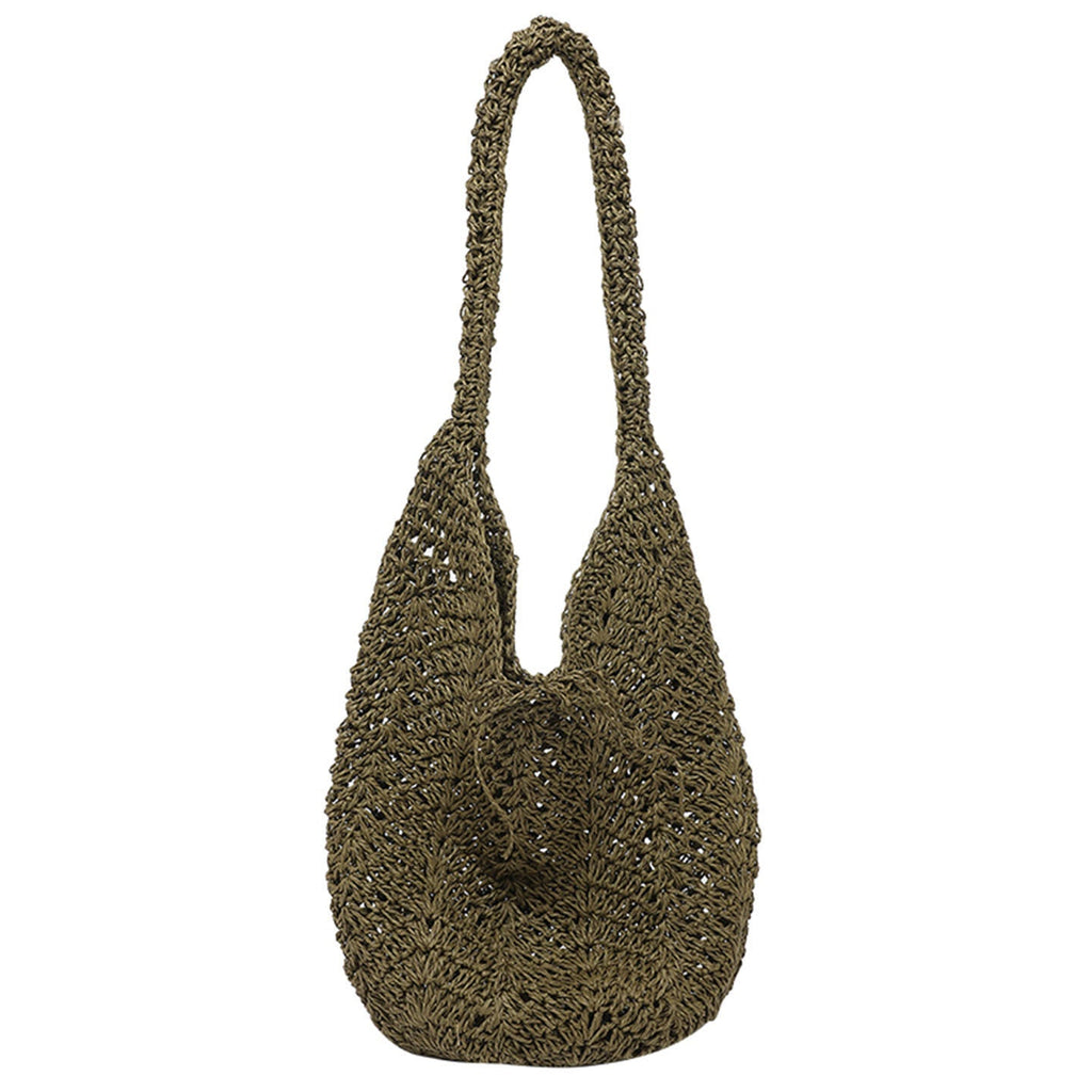 New Straw Bucket Bohemian French-style Crossbody Bag