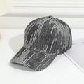 Full-pattern Vertical Sequin Washed Denim Baseball Cap, Suitable For Women's Outdoor Outings And Date Occasions, Versatile And Easy To Wear