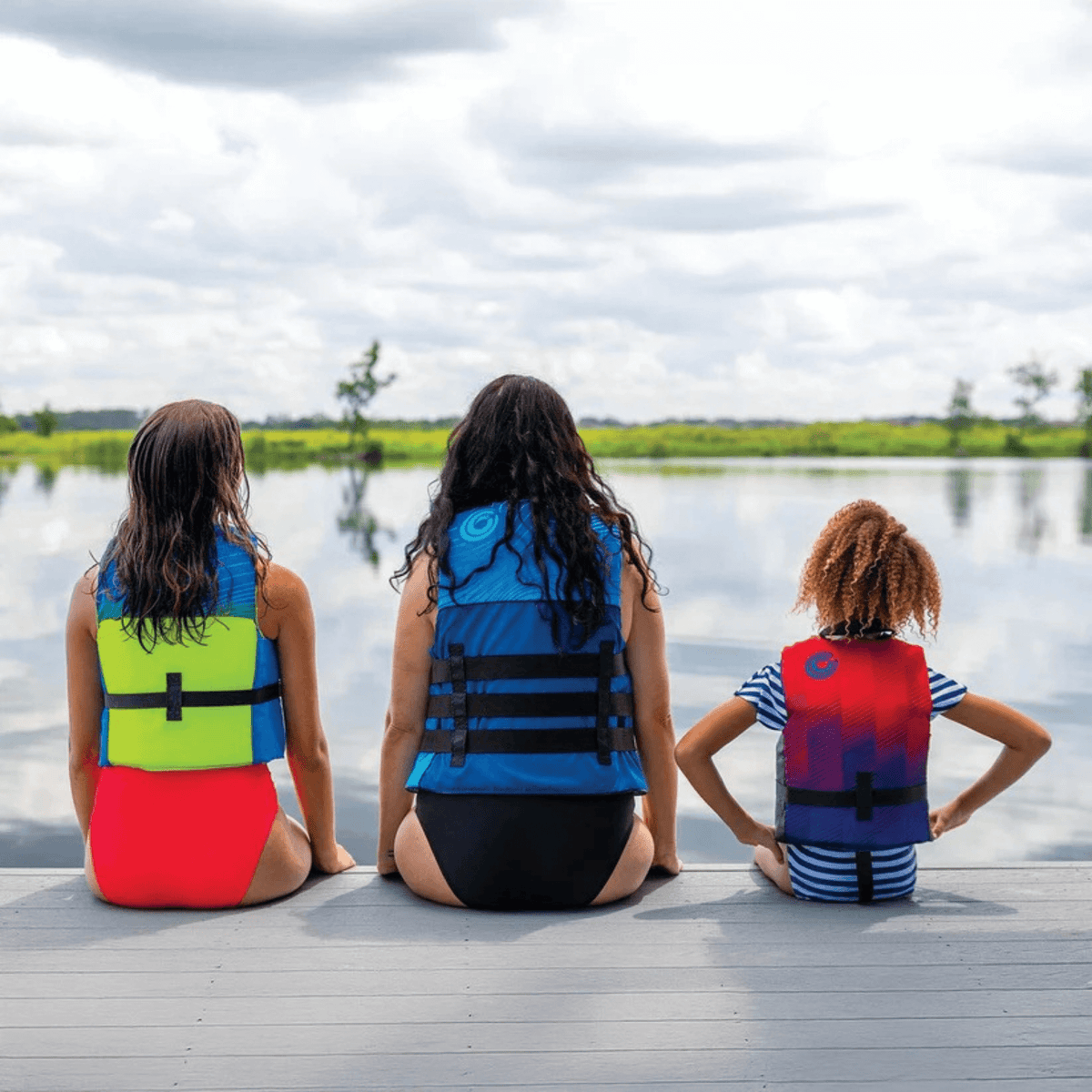 WOW Watersports Vis-Wave Adult Life Vest Blue