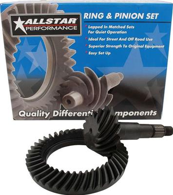 Allstar Performance Ring and Pinion Gears, 4.10:1 Ratio, 27-spline, Standard Rotation, Thick Ring - ALL70117