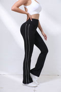 New Yoga Pants With Tummy Control, Flared Pants, Fitness Shaping Long Pants, Butt-Lifting High-Waisted Outdoor Sports Pants For Women