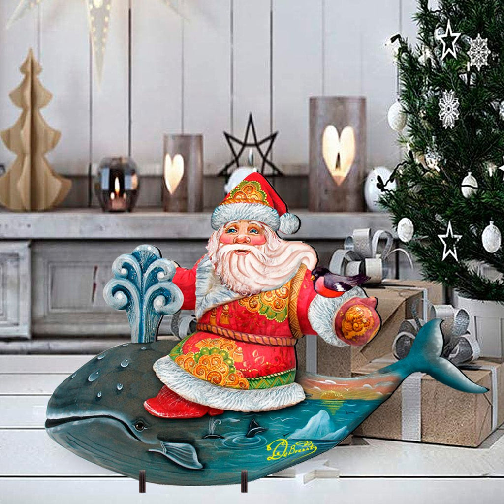 Whale Tail Christmas Outdoor Decor by G. DeBrekht - Christmas Santa Snowman Decor - 8117827F