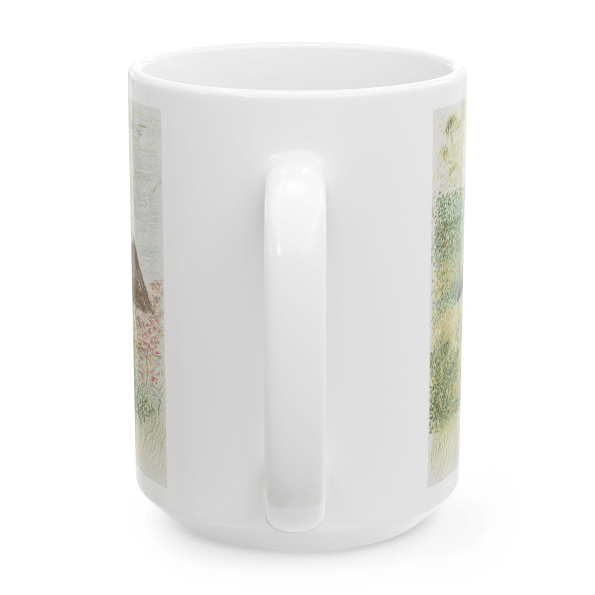 PimsArt Country Cottage Sketch Mug From Original Drawing