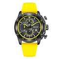 Multifunctional Three-eye Chronograph With Silicone Strap