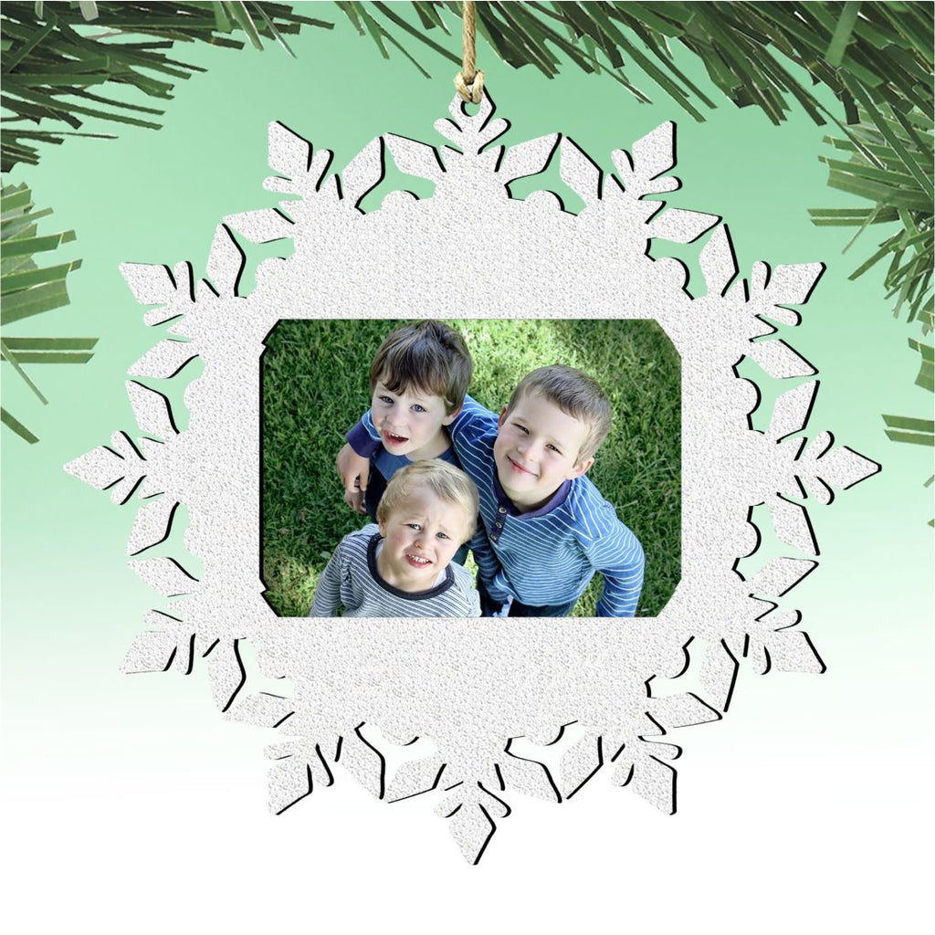 Snowflake Christmas Picture Frame Ornaments - Ornament for Photo by G.DeBrekht - Christmas Decor - 8141154PF