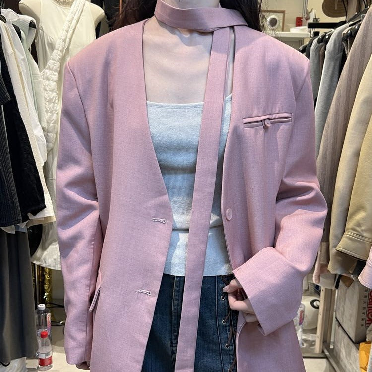 Versatile Casual V-neck Blazer