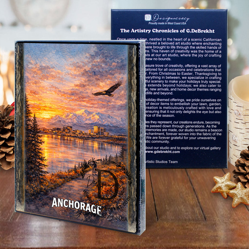 Eagle Over the Bay Greeting Card by G. Debrekht - 97128GC