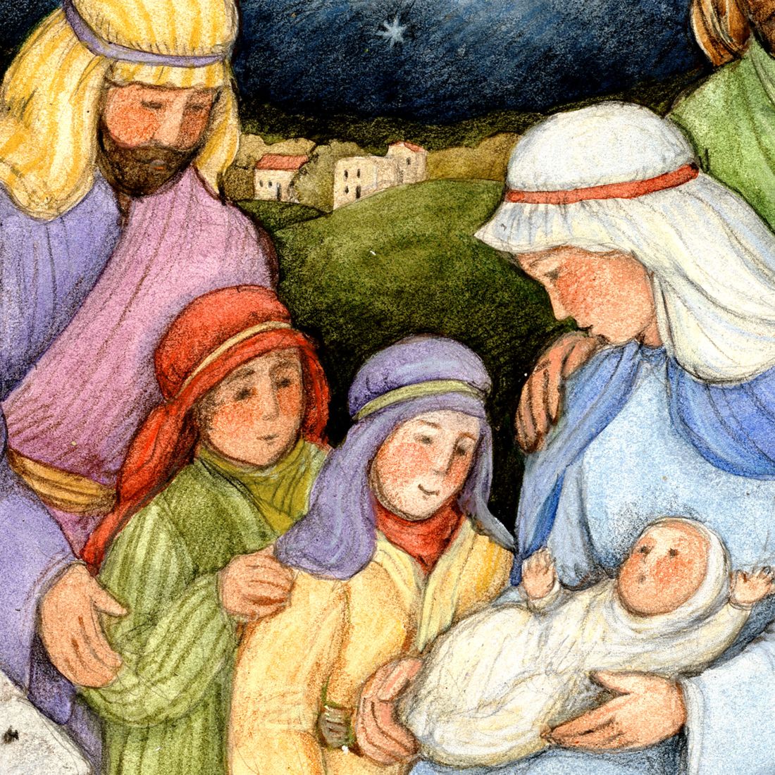 Holy Family Nativity Outdoor Decor Set of 3 by Susan Winget - Nativity Holiday Decor - 8471113F-S3-SW