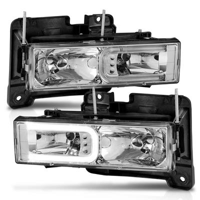 Anzo USA Headlight Assemblies, Anzo Headlights, High/Low Beam, Clear Lens, Chrome Housing - 111499