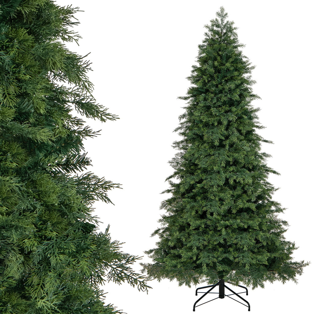 Artificial Christmas Tree Green Hinged Holiday Tree with 721/1019 Lush Branch Tips