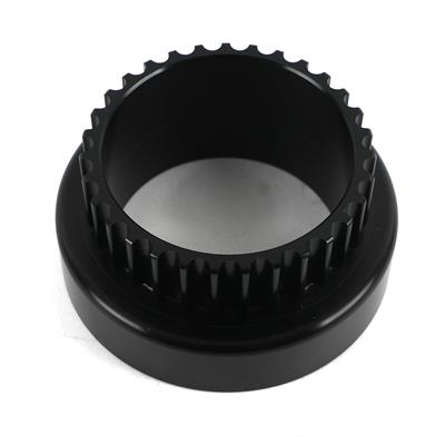 ATI Performance Products Air Conditioning Pulleys, HTD Style, Aluminum, Black, for Use with 916430M - 916166