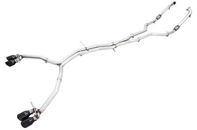 AWE Tuning Track Edition Exhaust for Audi B9 S5 Coupe - Non-Resonated - Diamond Black 102mm Tips - 301043058