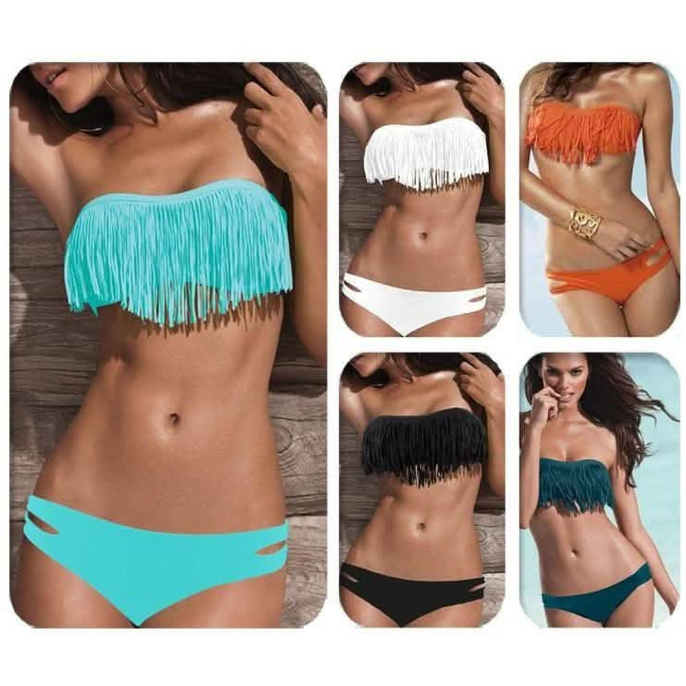 2-Piece: Fashion Fringe Bikini Swimwear