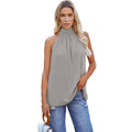 Womens Sleeveless Lace-up Vest