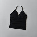 Seamless Halter-Neck Sports Fitness Slim-Fit Yoga Tank Top For Women