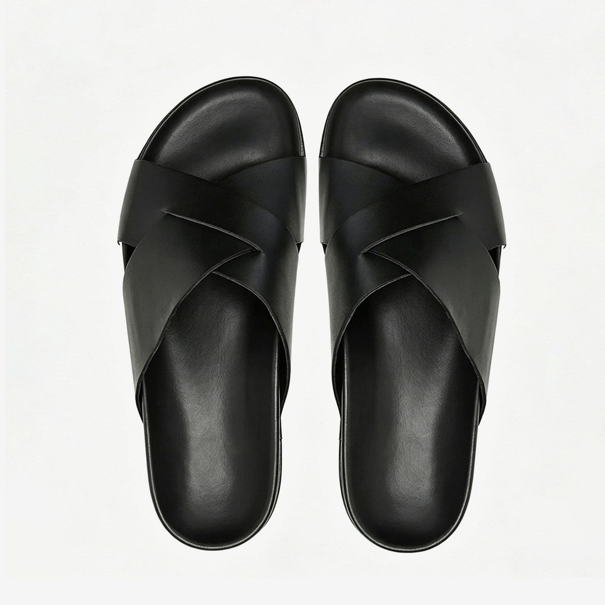 Men's Summer Breathable Cross-style Casual Fashionable Open-toe Slippers