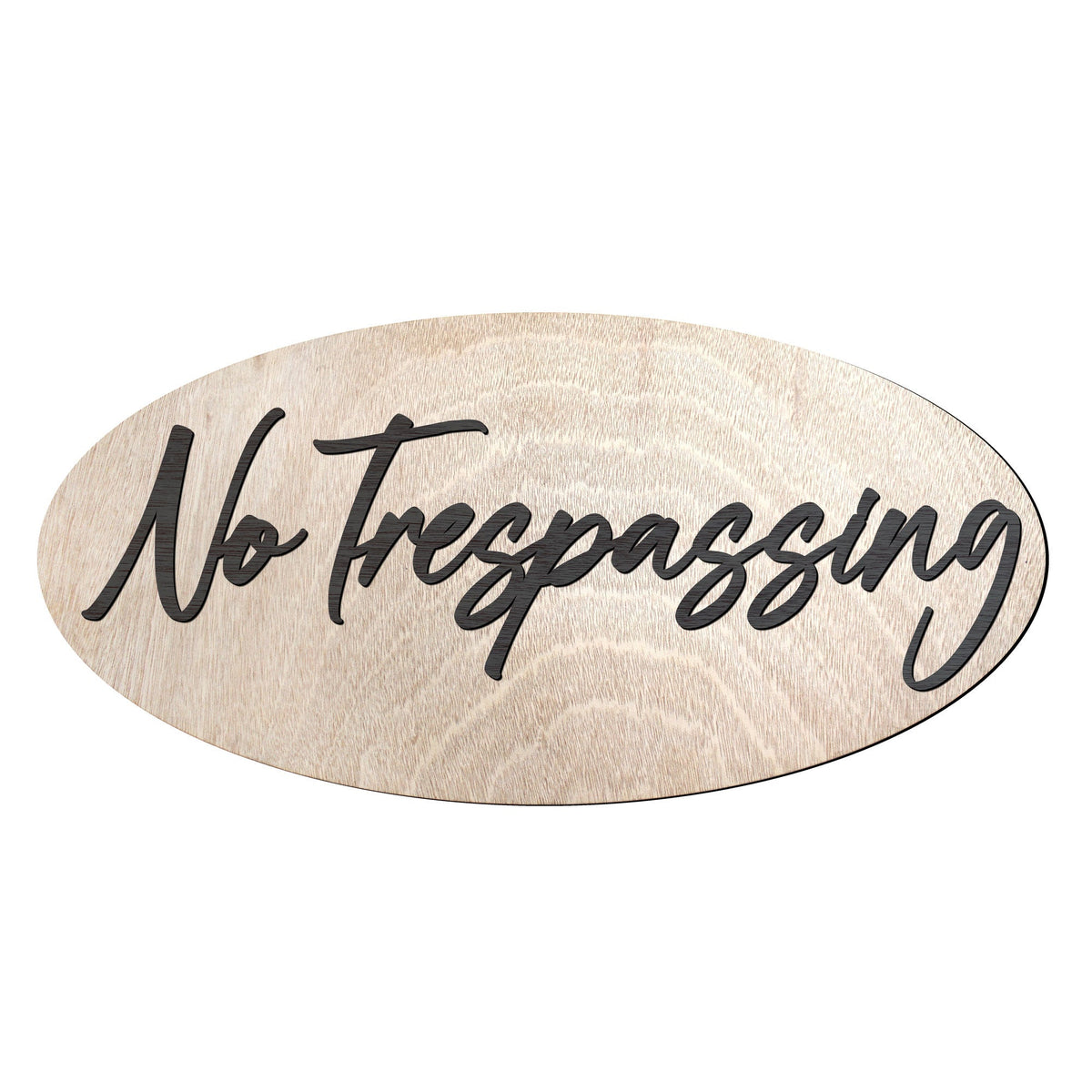 No Trespassing Sign, Business Sign, made in the USA sign, Birch wood sign, Lightweight sign - 320323