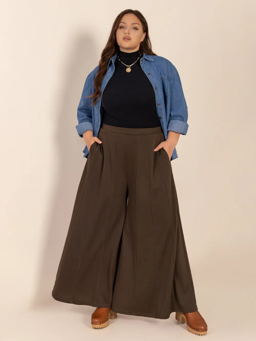 Wide Leg Pants with Pockets