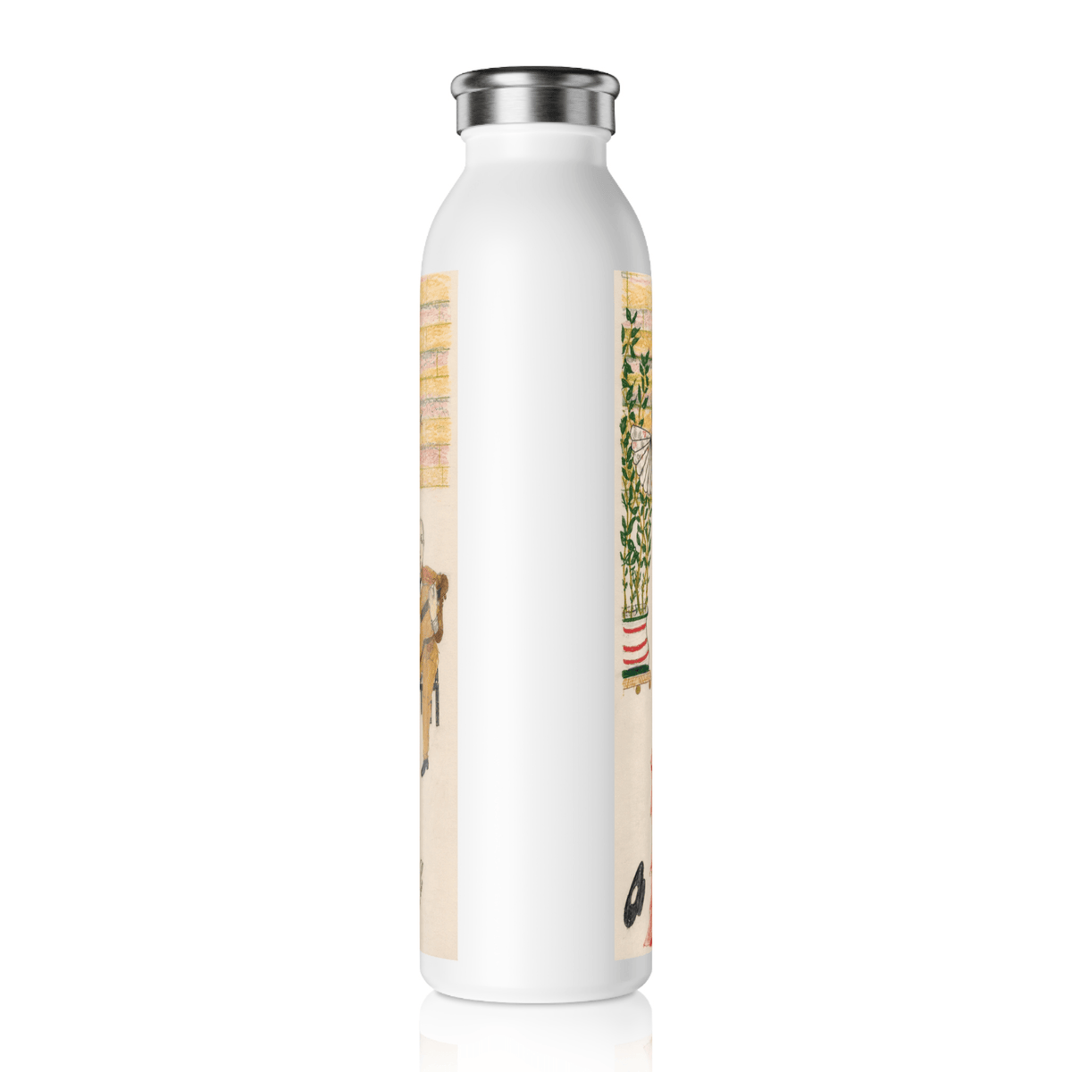 PimsArt Spanish Flamenco Dance Water Bottle From Original Drawing