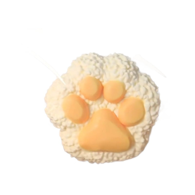 Cat’s Paw Rice Ball Squishy Toy – Silicone Squeeze & Decompression Toy