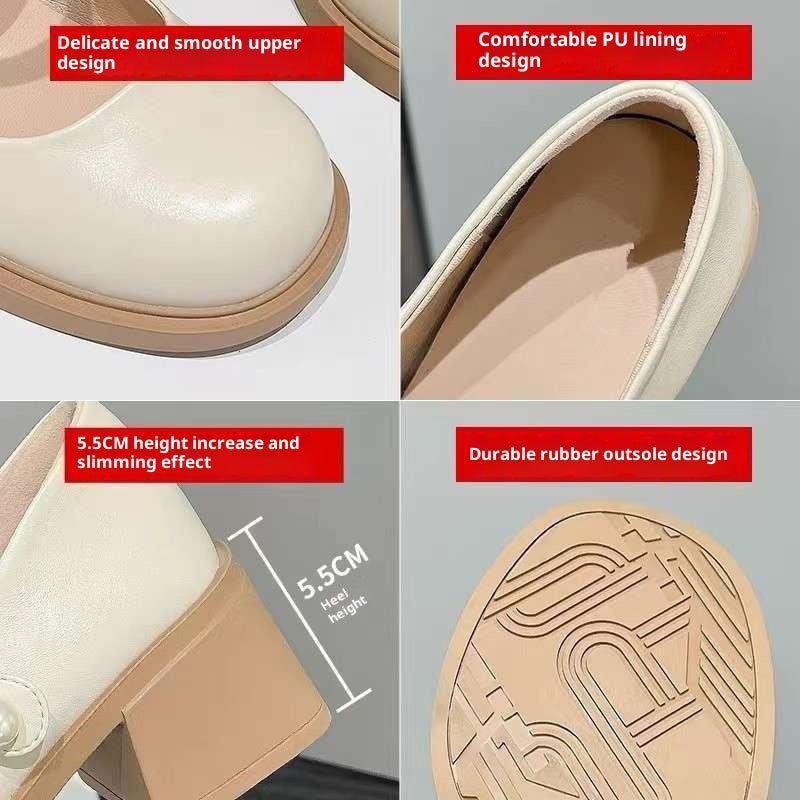 New Spring Loafers British Style Versatile Single-layer Shoes