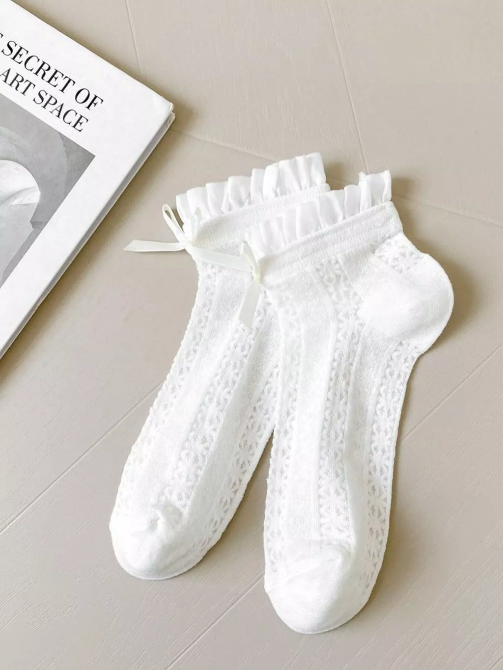 Lace Bow Socks