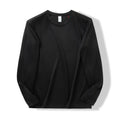 Lightweight Quick Dry Long Sleeve Crew Neck Shirts For Men, Breathable Athletic Tee For Fitness, Running, Travel, Hiking, Casual Daily Spring & Autumn Outfit