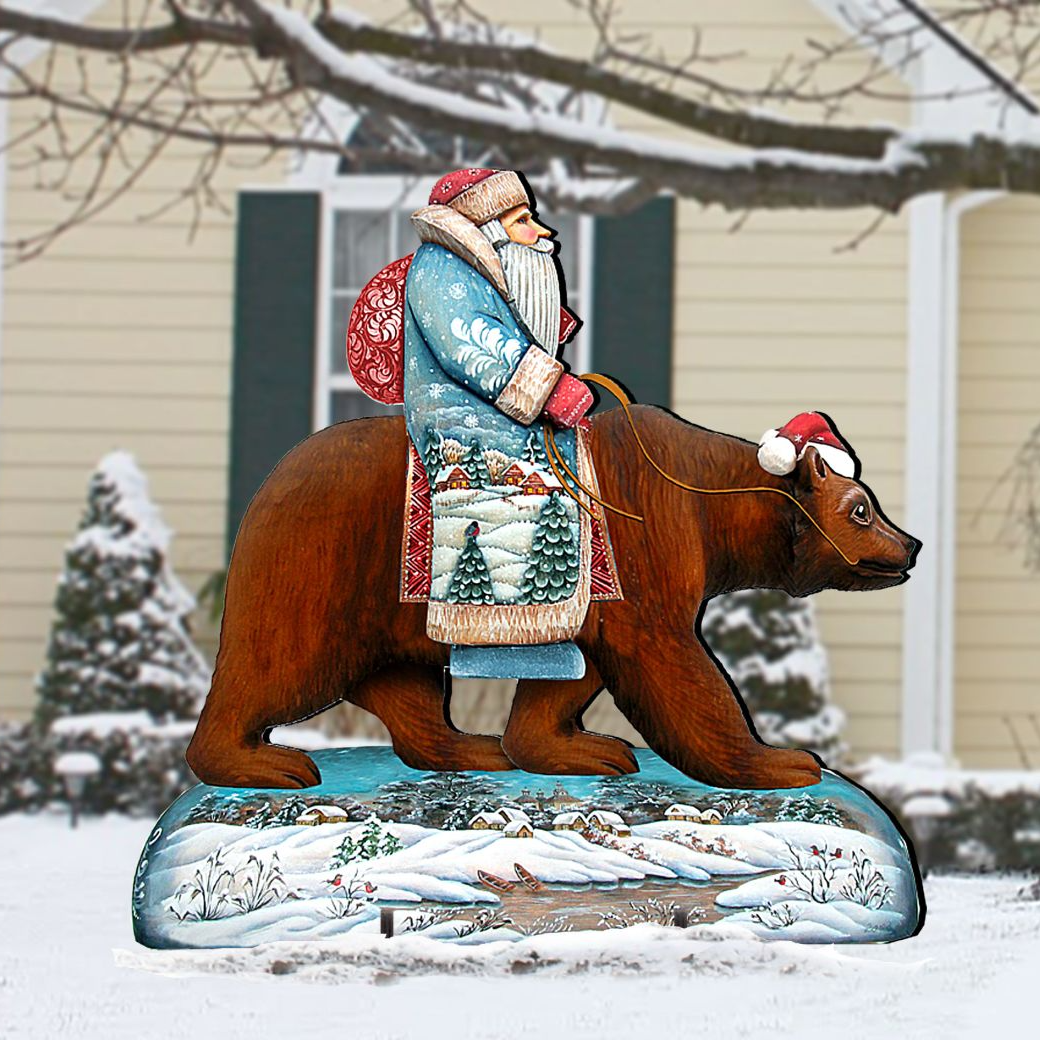 Forest Friend Tree Christmas Outdoor Decor by G. DeBrekht - Christmas Santa Snowman Decor - 8119182F