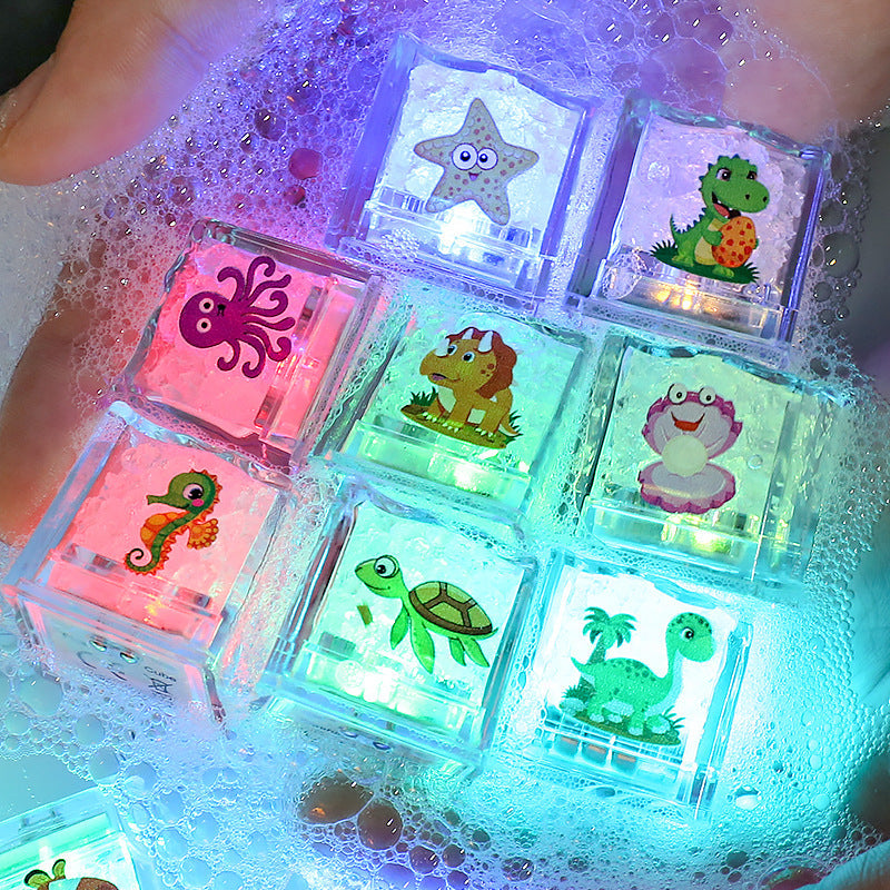 LED Colorful Sensing Flashing Ice Cube Light