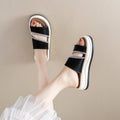 Women's Slippers Summer Outdoor New Comfortable Stylish High End Beach One Strap Slide Sandals For Dresses