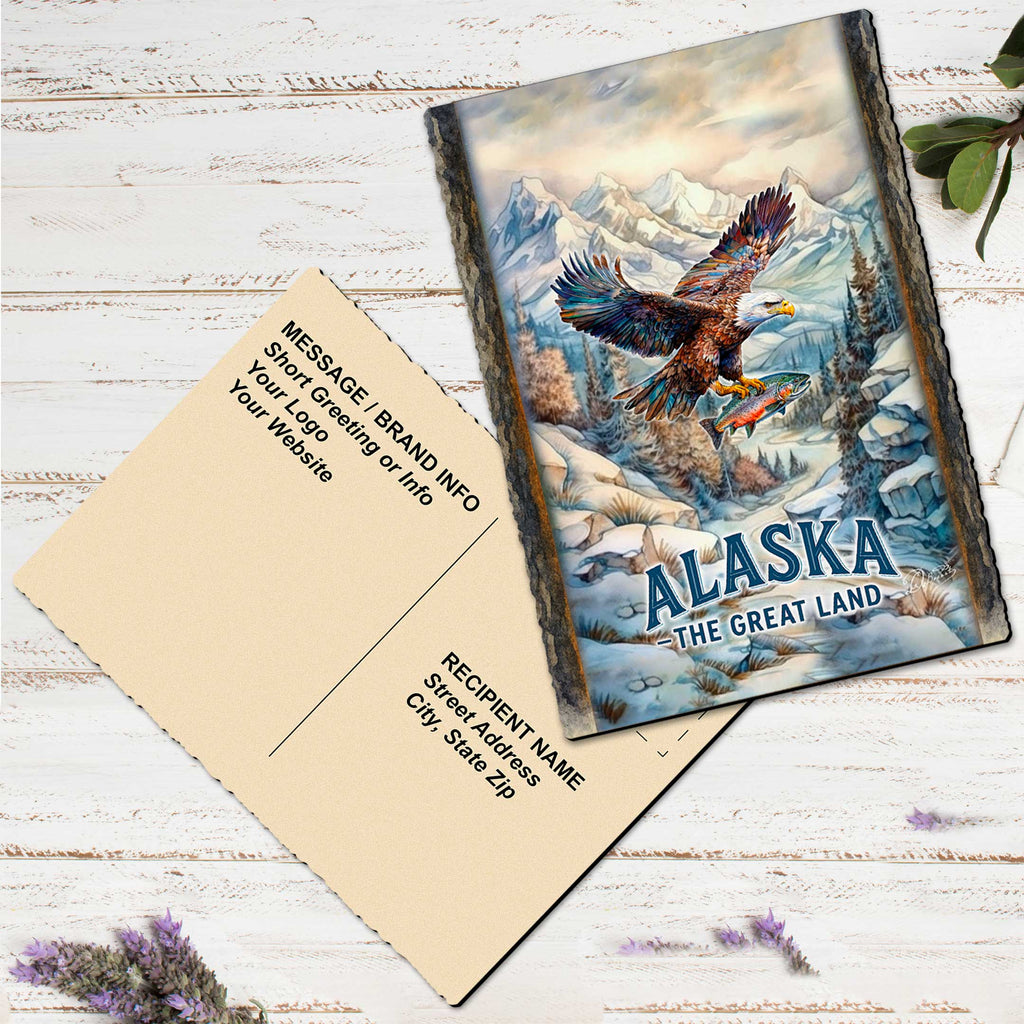 Northern Wilderness Eagle Greeting Card by G. Debrekht - 97107GC