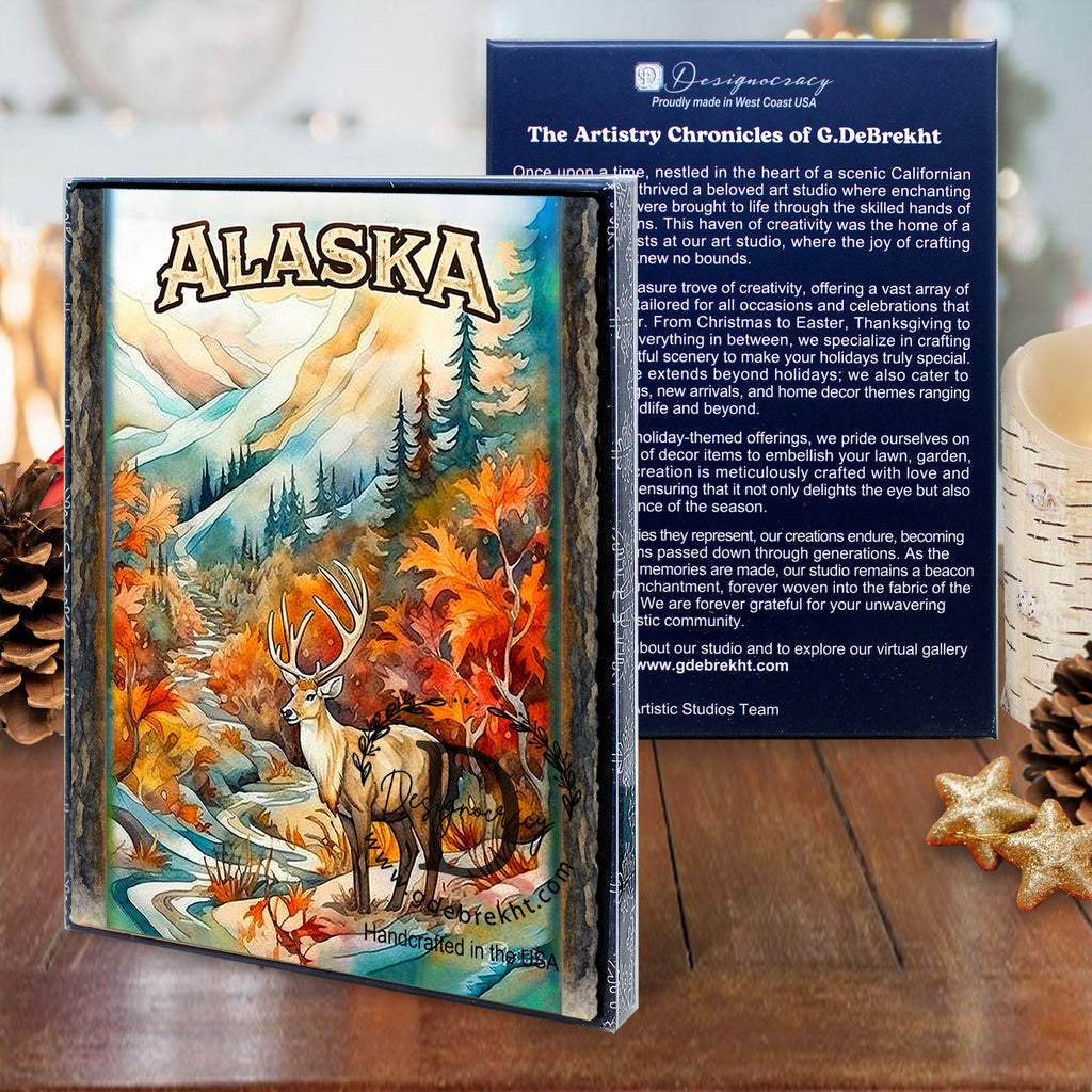 Golden Forest Guardian Greeting Card by G. Debrekht - 97138GC