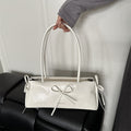 Casual And Stylish Large-capacity Shoulder Bag With A Bow Detail