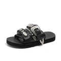 Silver-studded Casual Lightweight Platform Outdoor Slippers