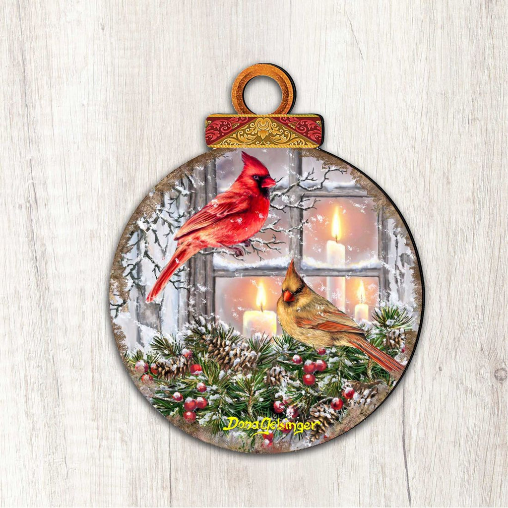 House Birds Holiday Outdoor Decor Large Ornament by D. Gelsinger - Christmas Decor - 8121126M-DG
