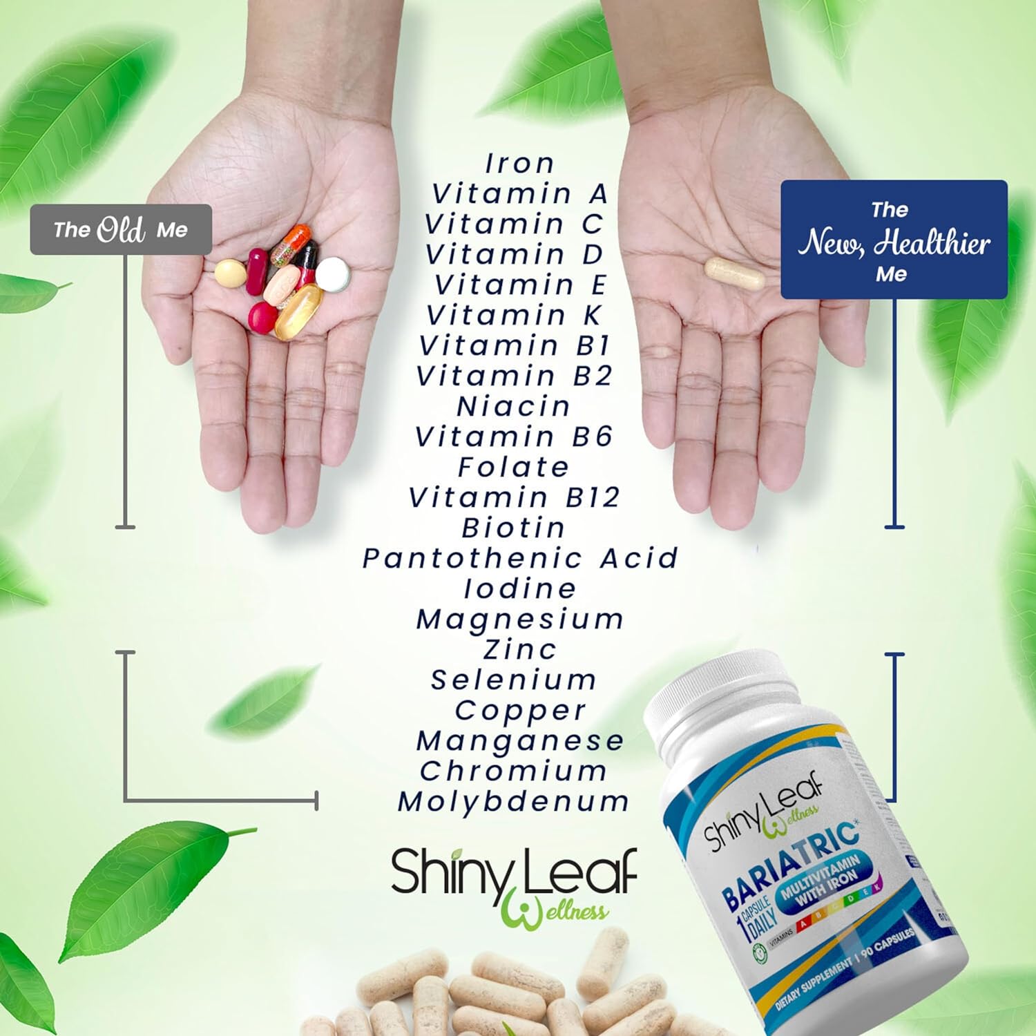 Bariatric Multivitamin with Iron With DHT Pro Shampoo