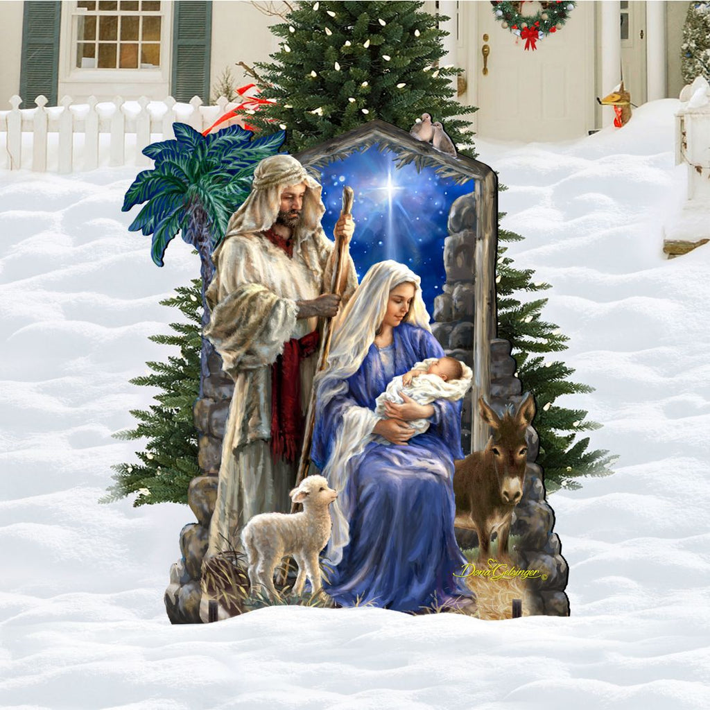 Holy Night Nativity Outdoor Decor by D. Gelsinger - Nativity Holiday Decor - 8461041F-1618