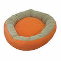 Bedspet Donut Cat and Small Dog Bed Orange Comfort Cushion