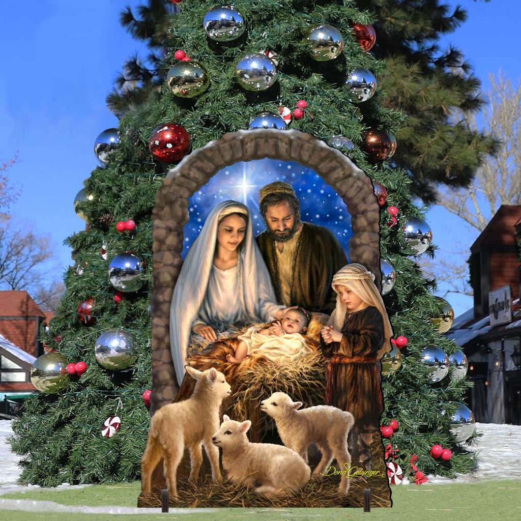 Miracle Nativity Outdoor Decor by D. Gelsinger - Nativity Holiday Decor - 8461042-1F-1201