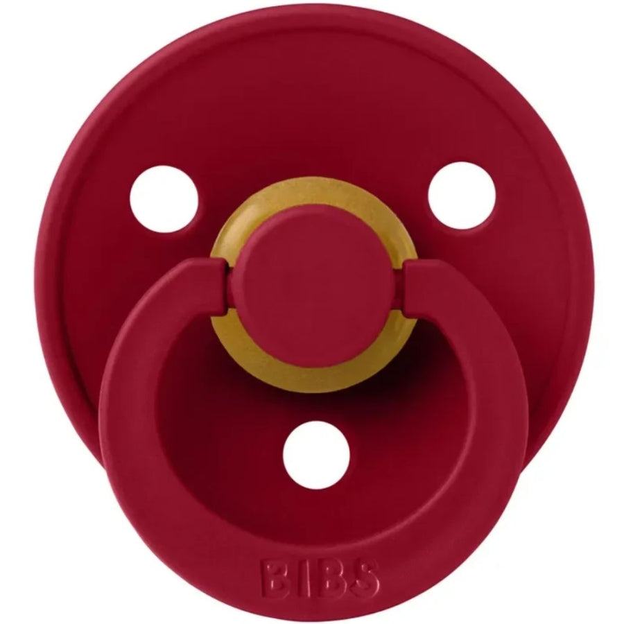 Bibs Colour Rubber Pacifier Ruby 0-6 Months 1 Pack