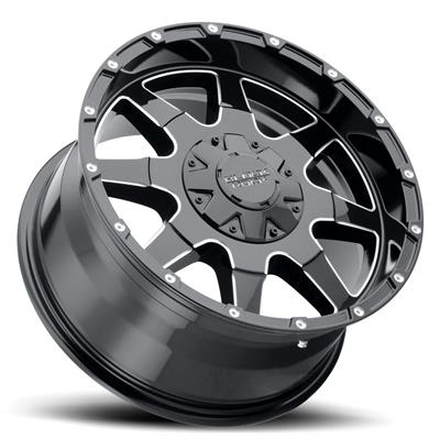Black Rock Series 904B Fury 1 Black Wheels - 1822387731