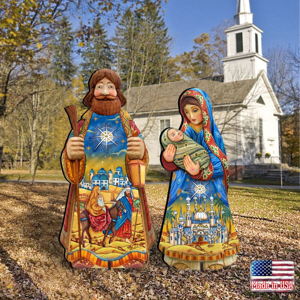 Night at Bethlehem Outdoor Nativity Set  by G. DeBrekht - Nativity Holiday Decor - 8152654F-S2