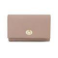Luxury Leather Influencer-Style Womens Wallet With A Lock Closure